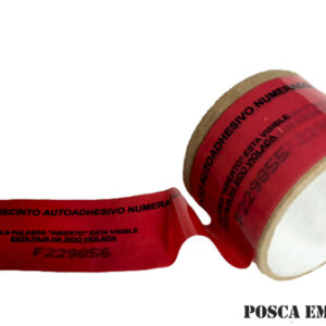 Cinta precinto autoadhesivo de seguridad